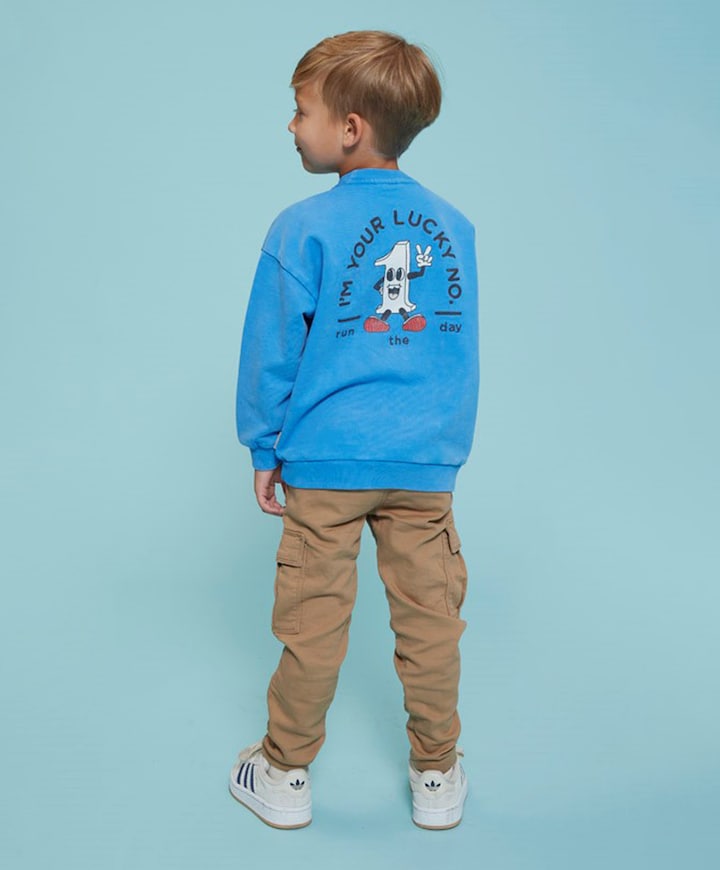 Jongens sweater blauw