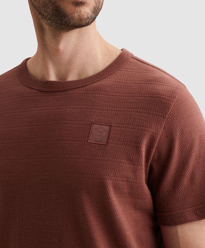 Heren t-shirt bordeaux