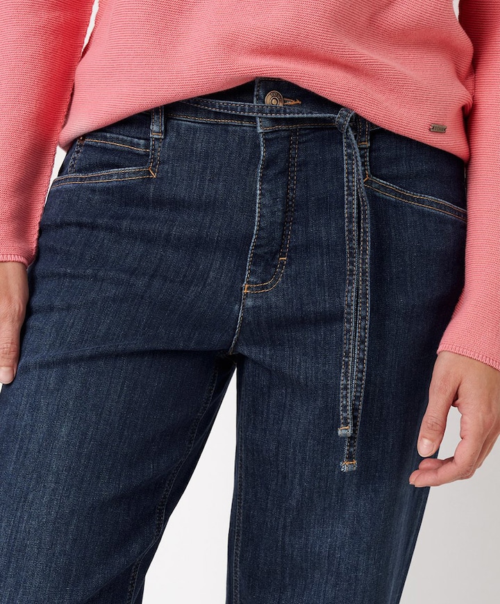 Liv Straight dames jeans blauw