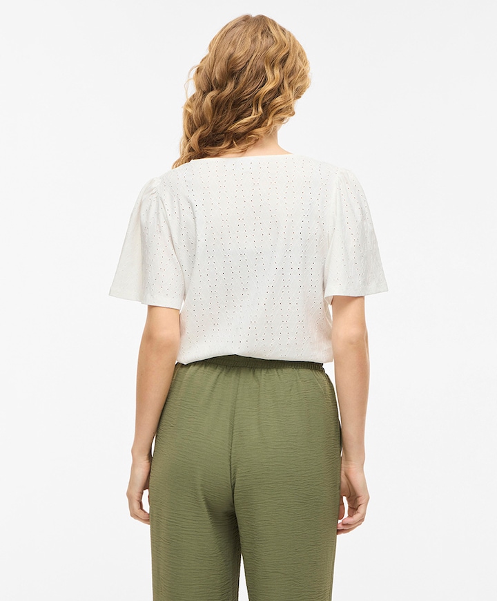 Dames top ecru