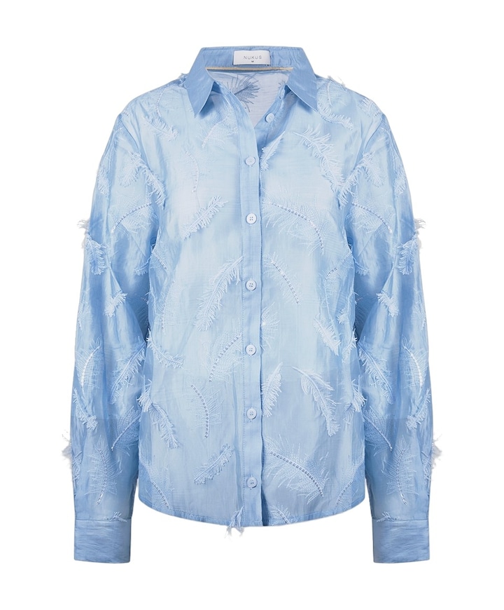 Dames blouse blauw