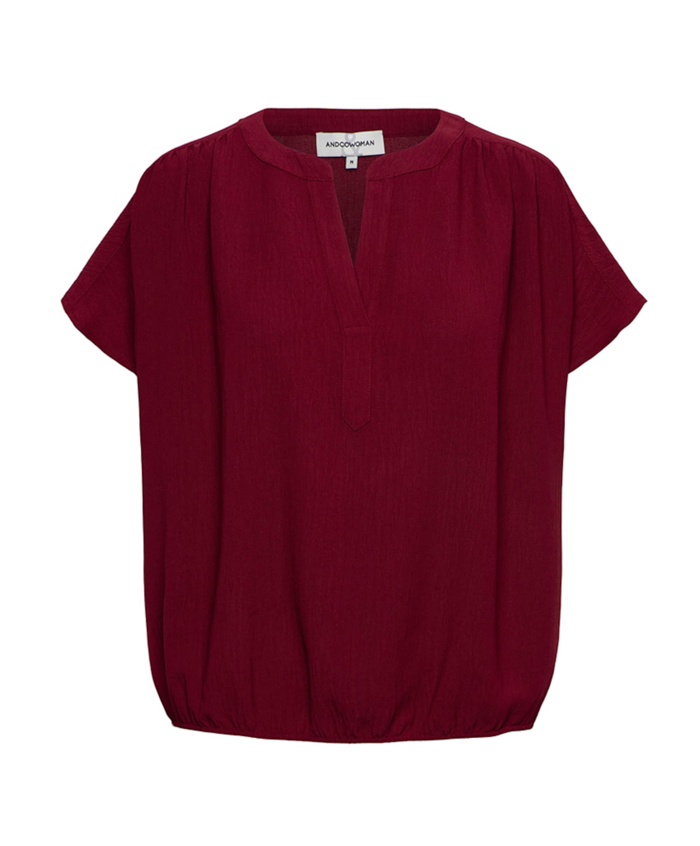 Dames top bordeaux