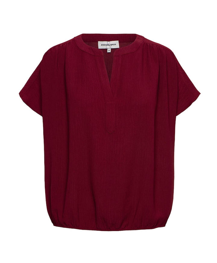 Dames top bordeaux