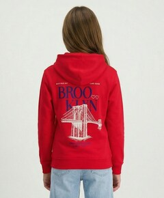 Meisjes hoodie rood