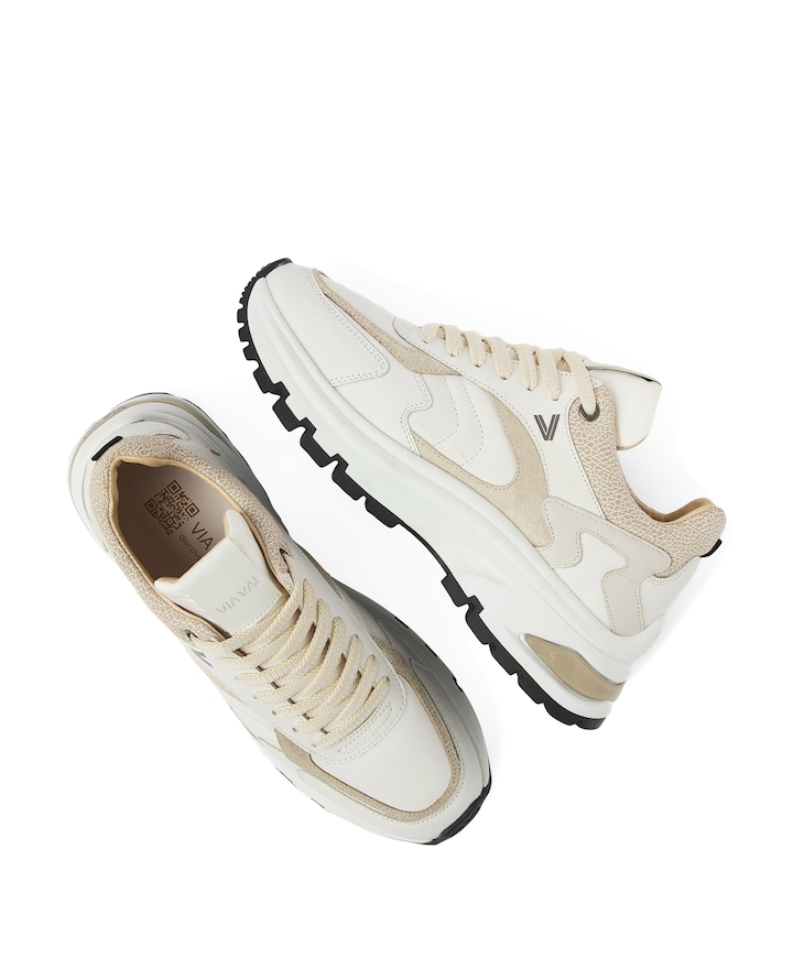 Liz Leighton dames sneakers beige