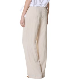 Woven wide leg trousers - L32 dames broek ecru