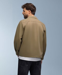 Heren overshirt beige