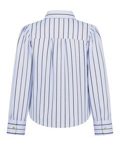 Meisjes blouse lange mouw blauw