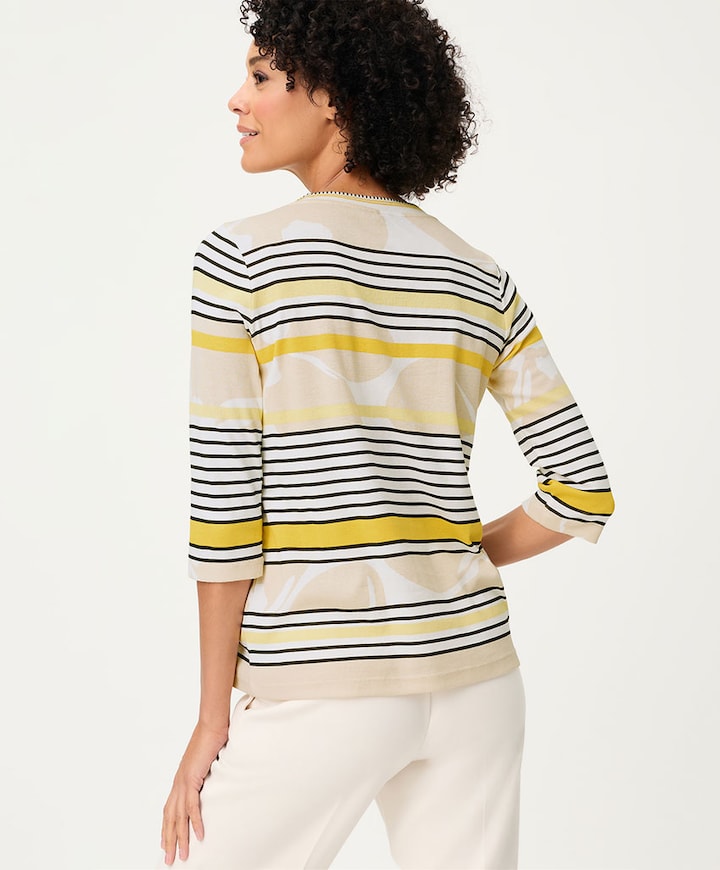 Dames longsleeve geel