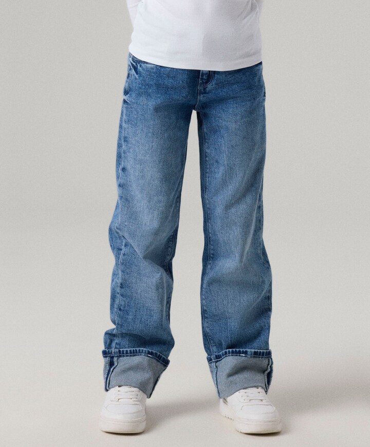 NKFROSE STRAIGHT FOLD 4224-AZ jeans blauw