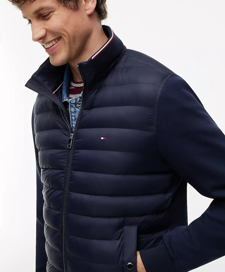 Heren vest blauw