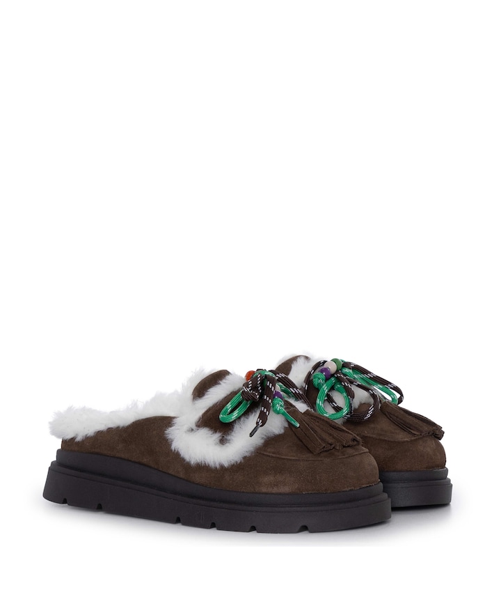 NOVA dames clogs bruin
