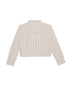 Meisjes blouse lange mouw beige