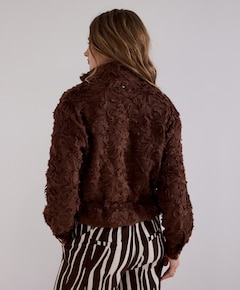 Dames jas bruin