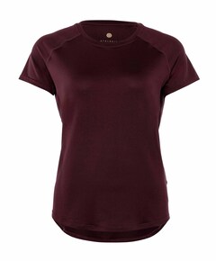 Dames t-shirt bordeaux