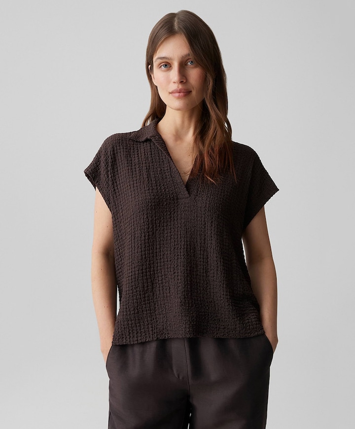 Dames T-shirt bruin