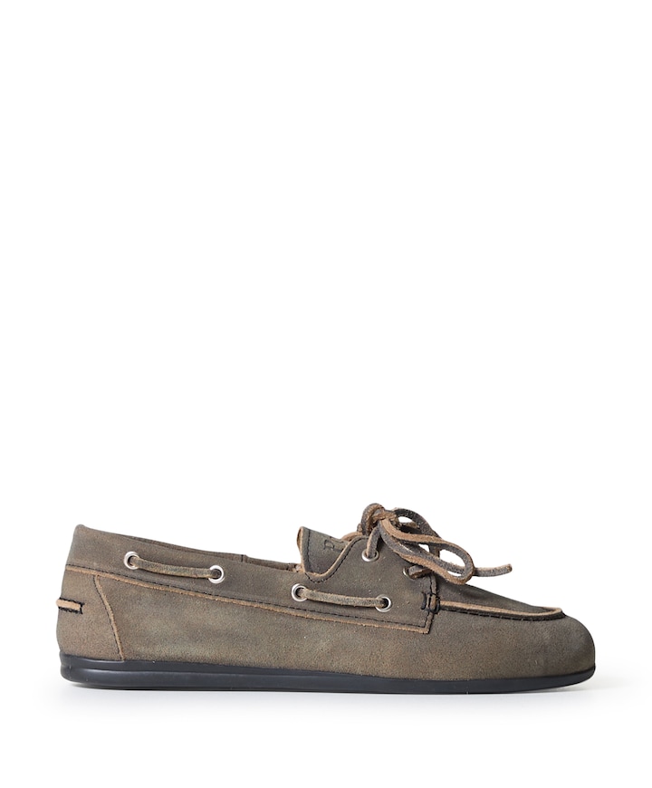 Boat Loafer Brushed dames mocassins grijs
