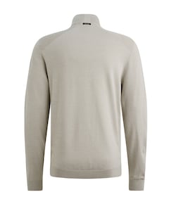 Heren trui met rits grijs