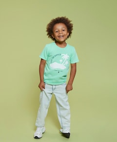 Wide leg jeans jongens jeans blauw