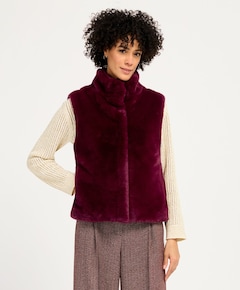 Dames gilet bordeaux