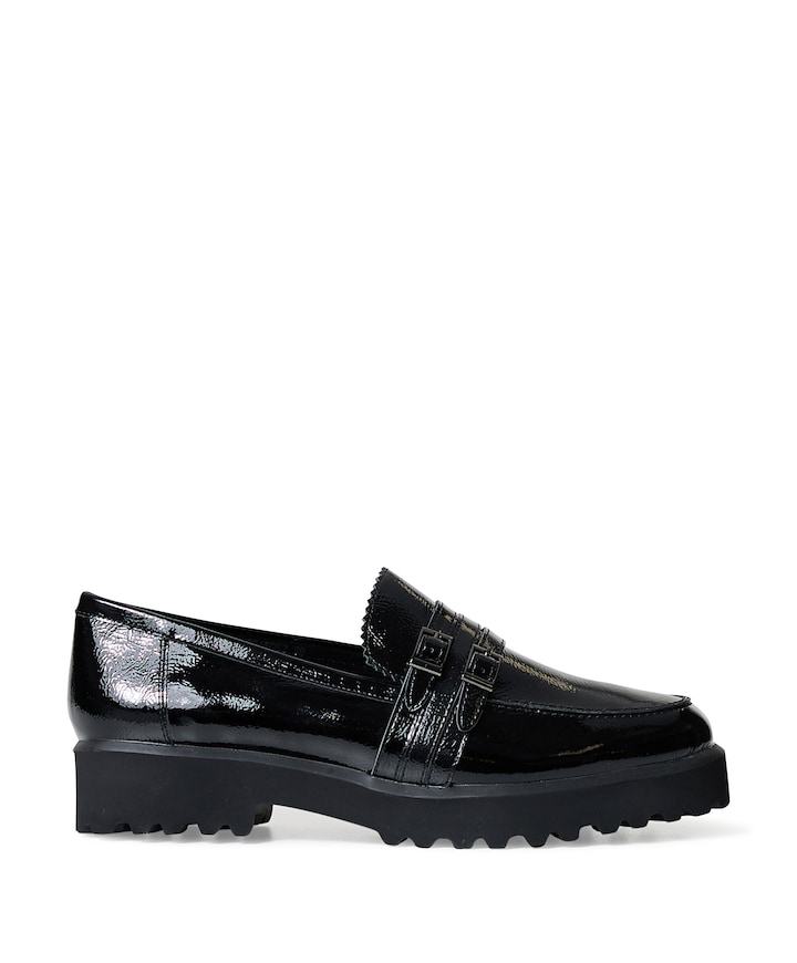 Cassiopea mocassins zwart