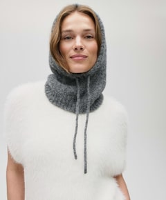 Dames balaclava grijs