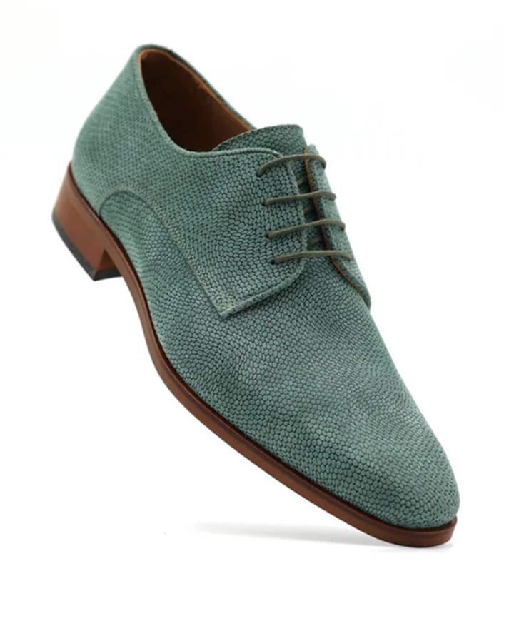Gabbro heren veterschoenen groen
