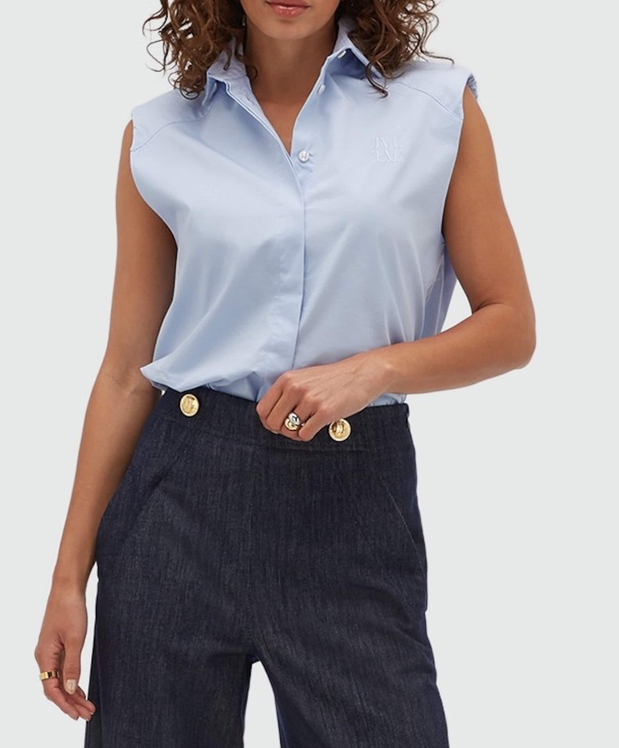 Dames blouse blauw