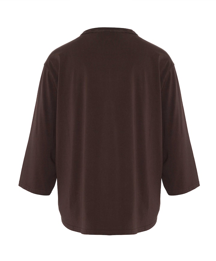 Dames longsleeve bruin