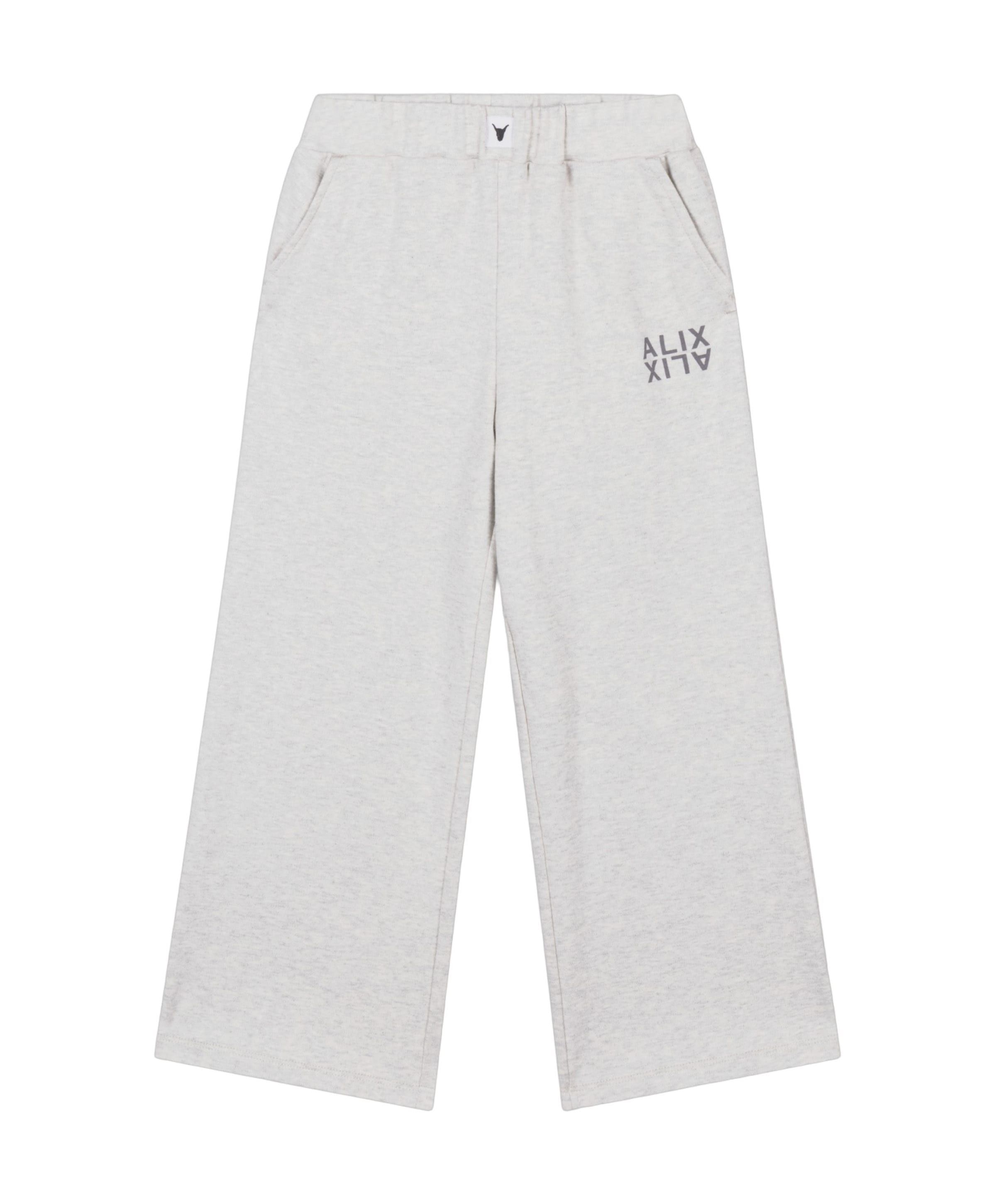 Wide leg meisjes broek grijs