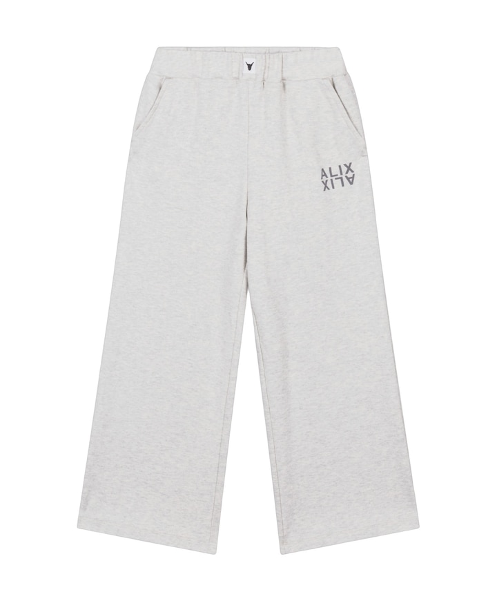 Wide leg meisjes broek grijs