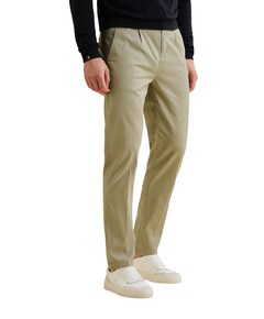 V35 RELAXED CHINO SOFT STRETCH TENCEL heren broek groen