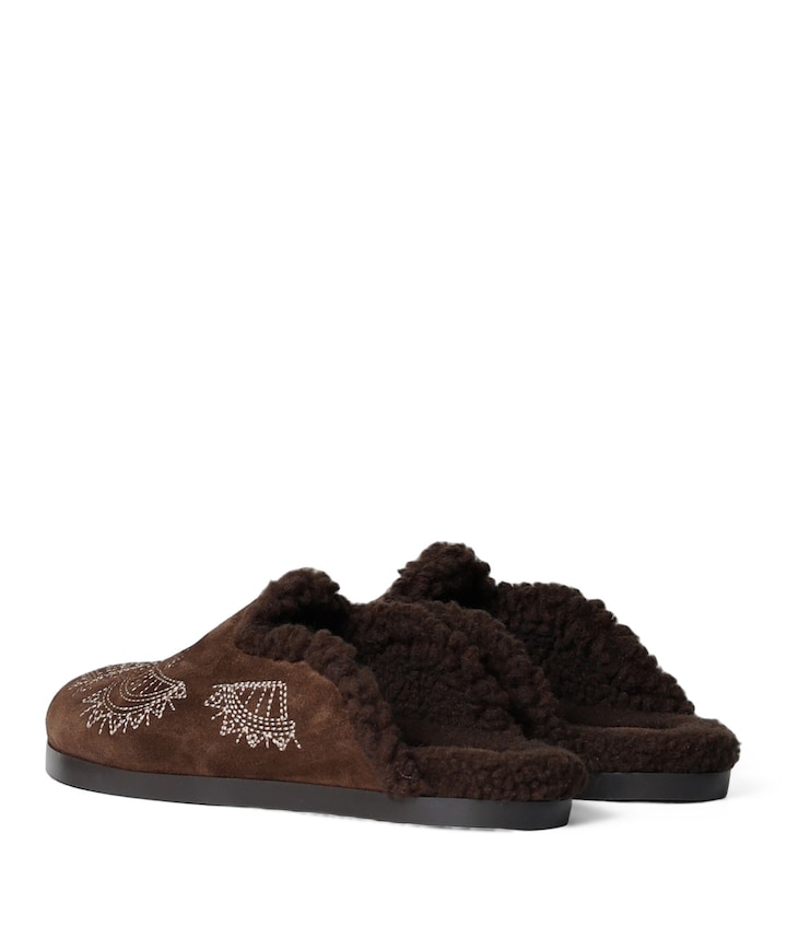 Mule Bohemian dames clogs bruin