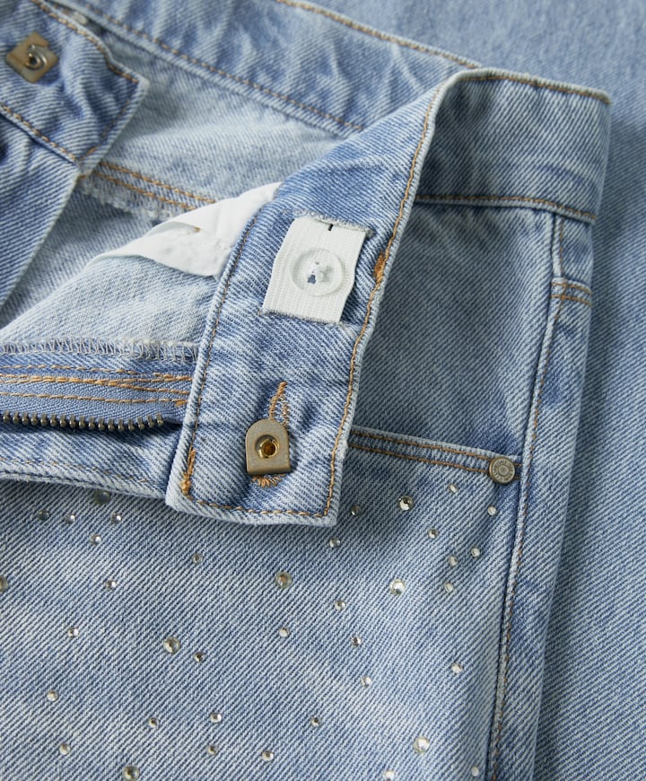 NKFBELLA WIDE RHINE 6608-IM meisjes jeans blauw