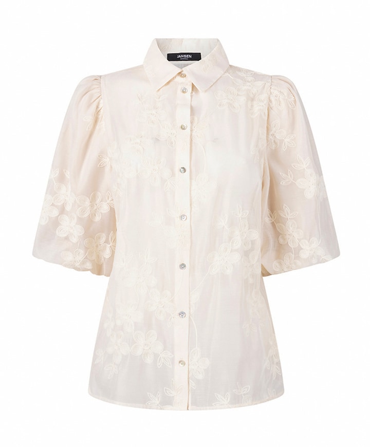 Dames blouse beige