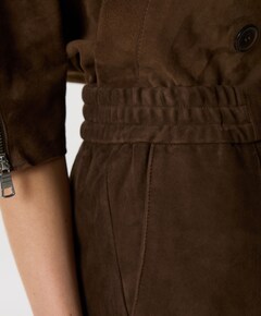 Dames leren jas bruin