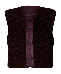 Dames gilet reversible bordeaux