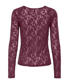 Dames top bordeaux