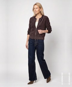 Dames vest bruin