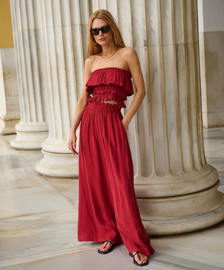 Tide dames broek rood