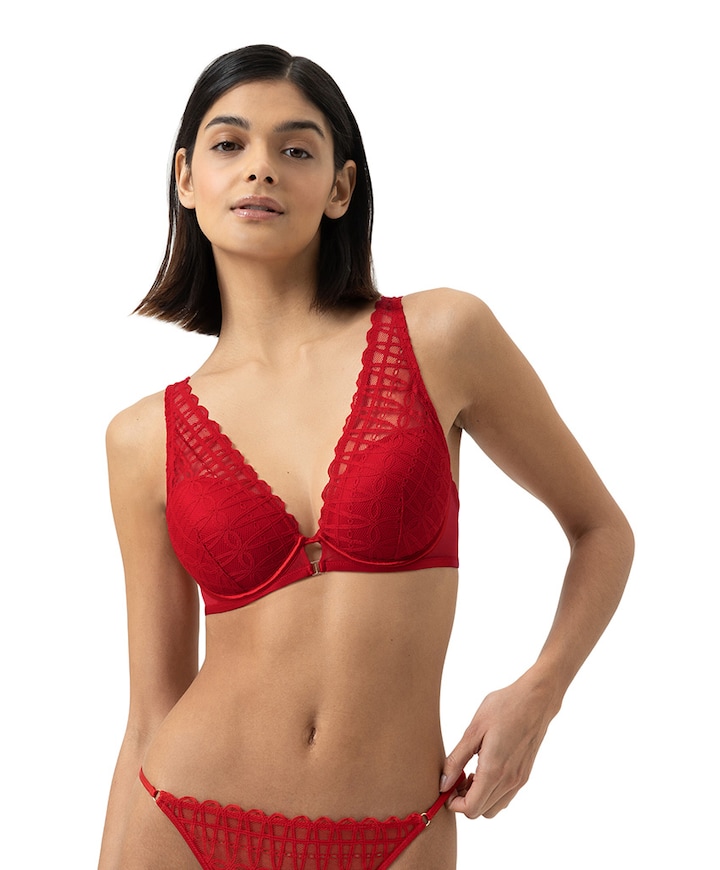 Dames bralette rood