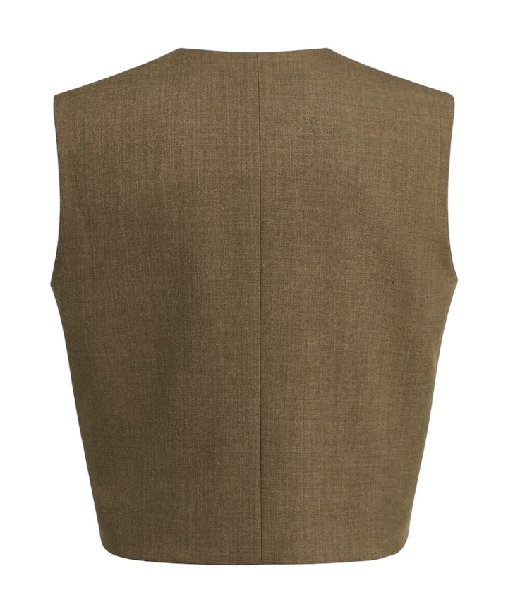 Dames gilet bruin