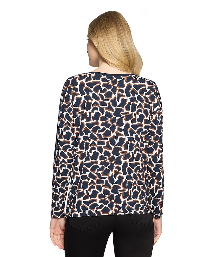 Dames longsleeve blauw