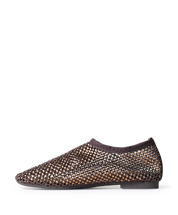 dames ballerina's bruin
