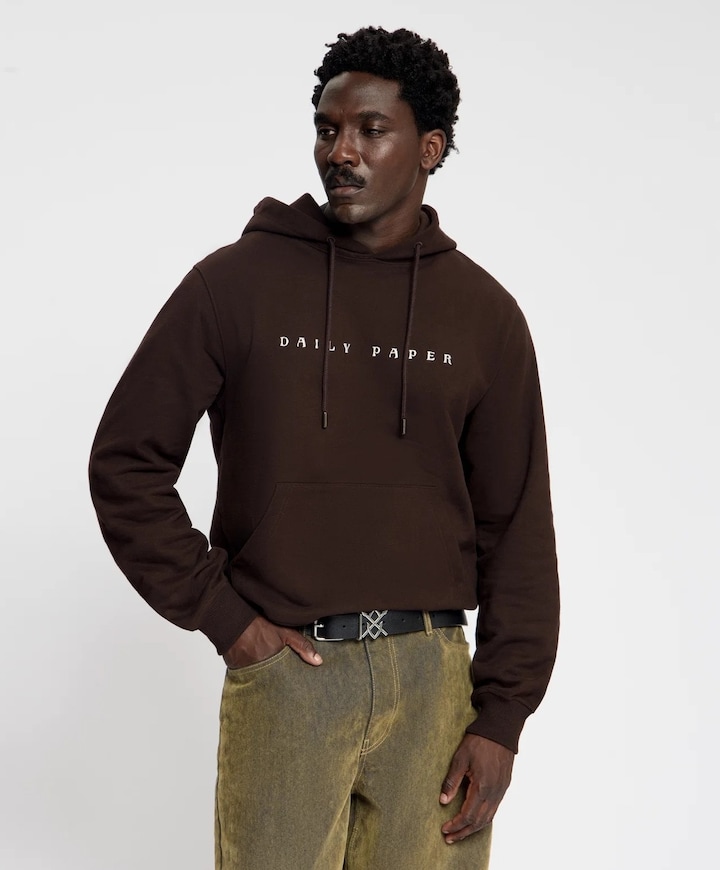 Heren hoodie bruin