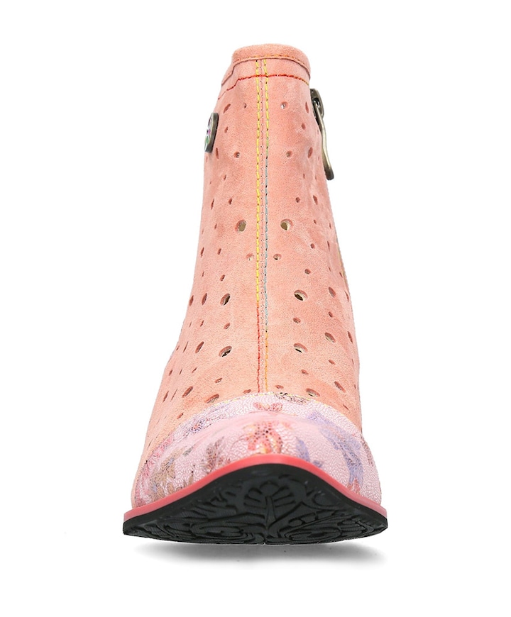 dames enkellaarzen roze