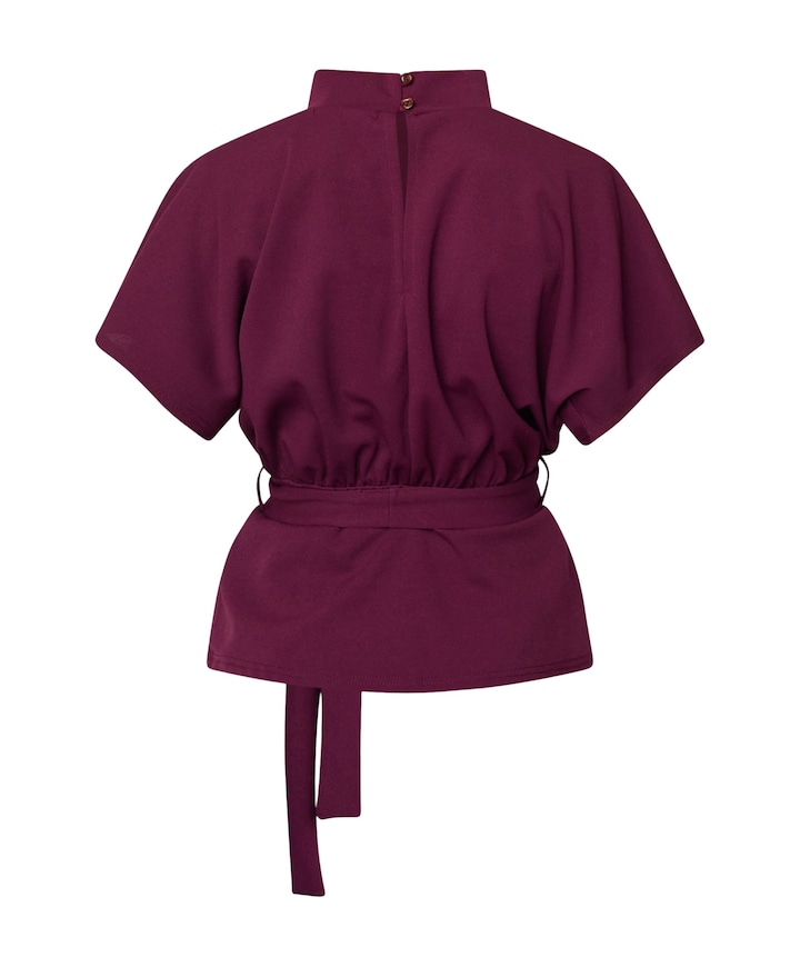 Dames top bordeaux