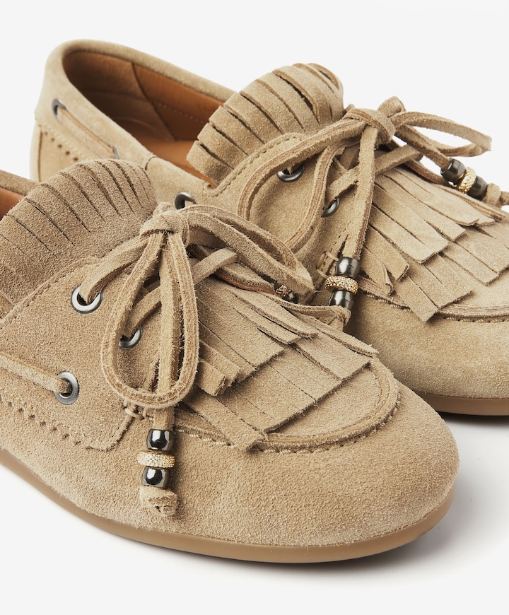 Dames mocassins June Loua beige