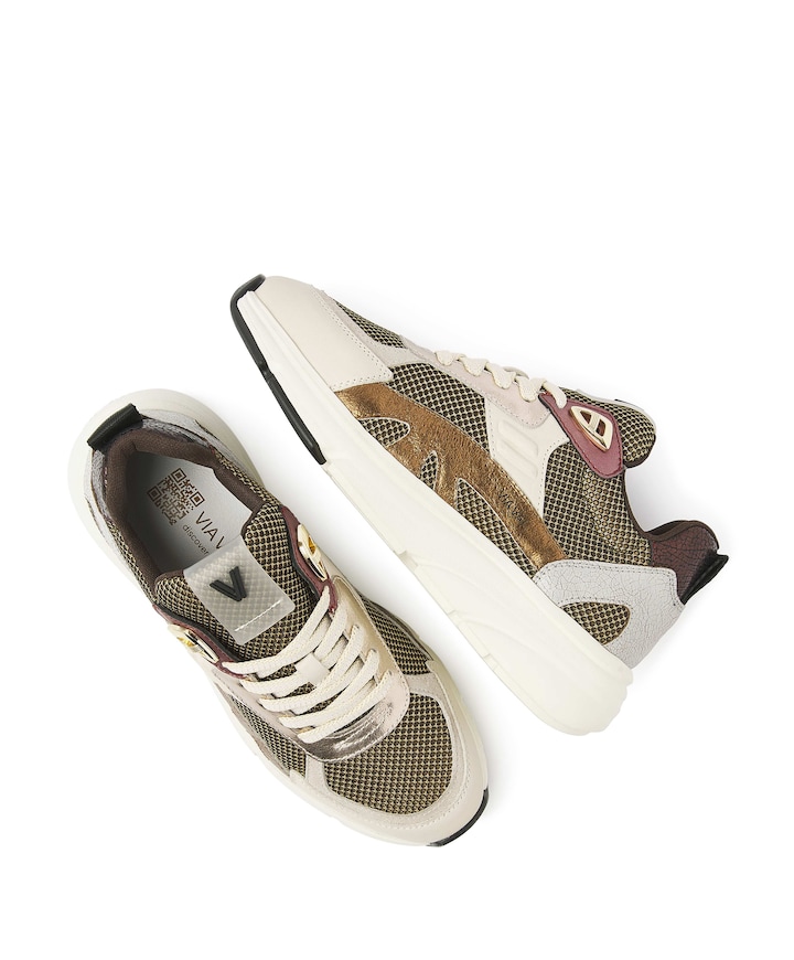 Vic Harmony dames sneakers beige