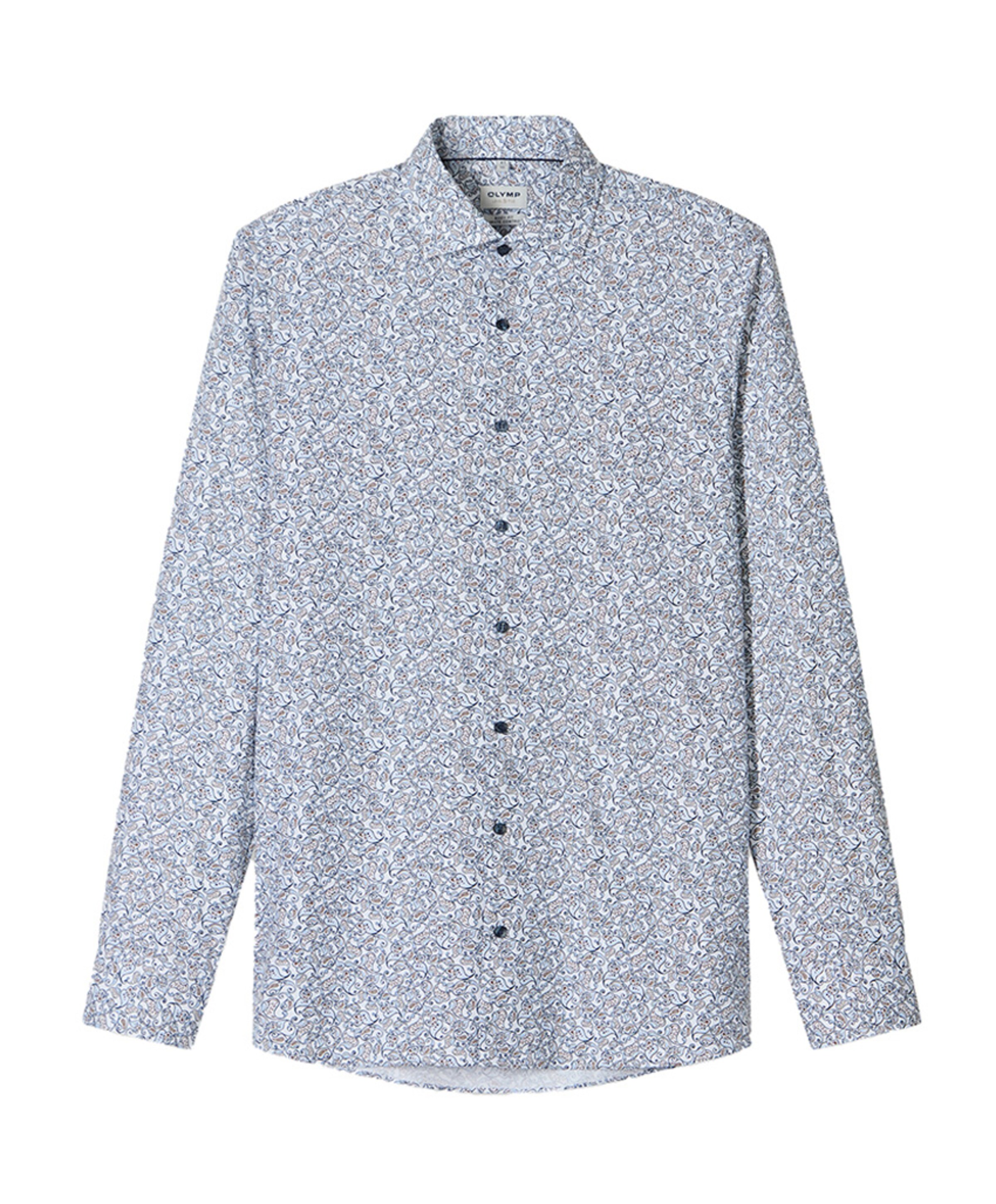 Overhemd lange mouw blauw